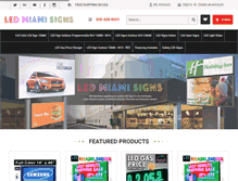 Tablet Screenshot of ledmiamisigns.com